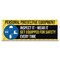 Signmission Personal Protective Equipment Inspect It Wear It Every time Banner Concession Stand Single Sided B-120-30128 - alternate 1